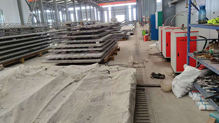 水泥制品养护蒸汽发生器应用现场